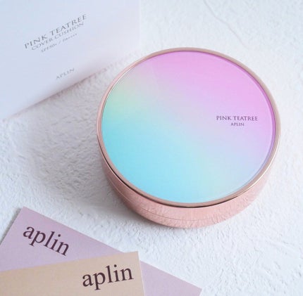 ピンクティーツリーカバークッション/APLIN/クッションファンデーションを使ったクチコミ(1枚目)