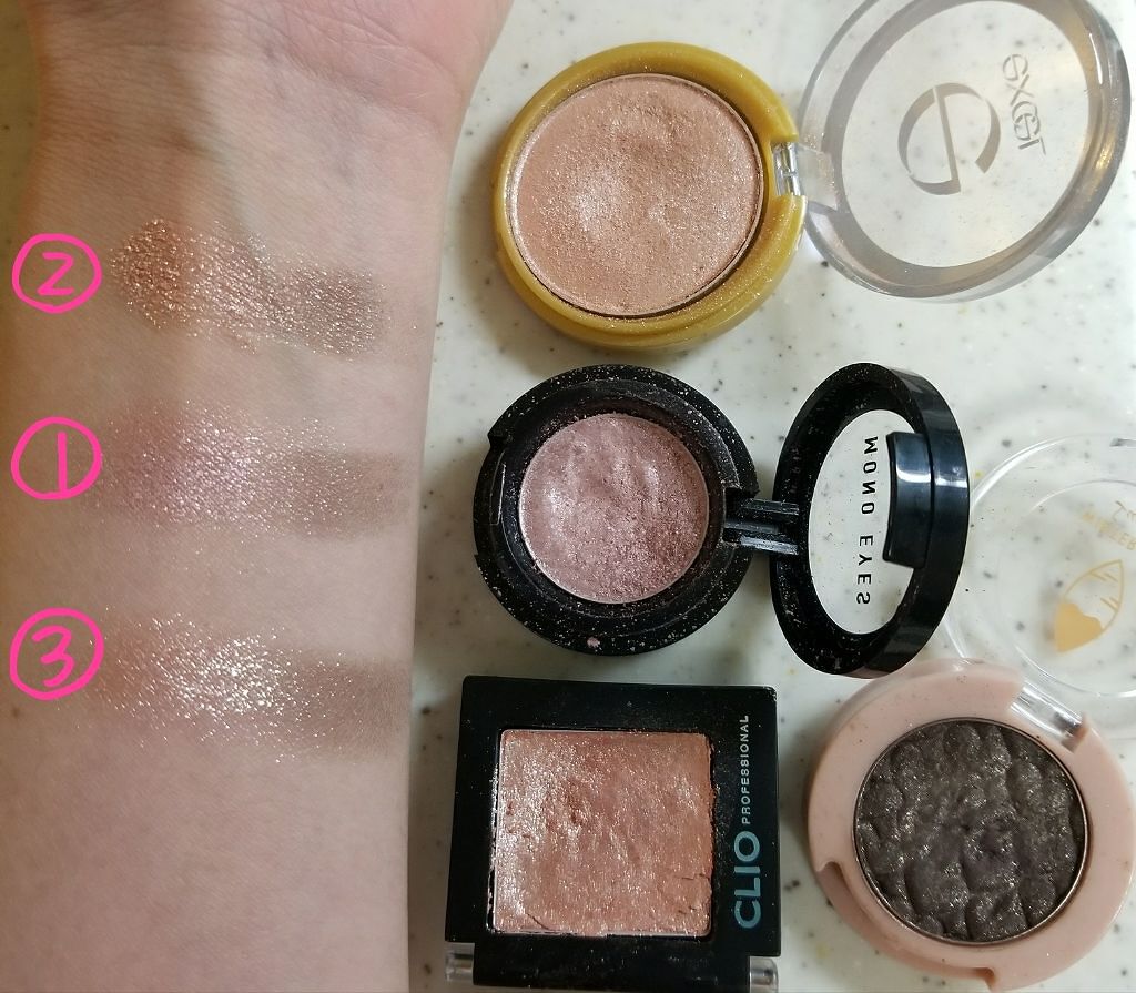 モノアイズ アイシャドウ/ARITAUM/単色アイシャドウを使ったクチコミ（2枚目）