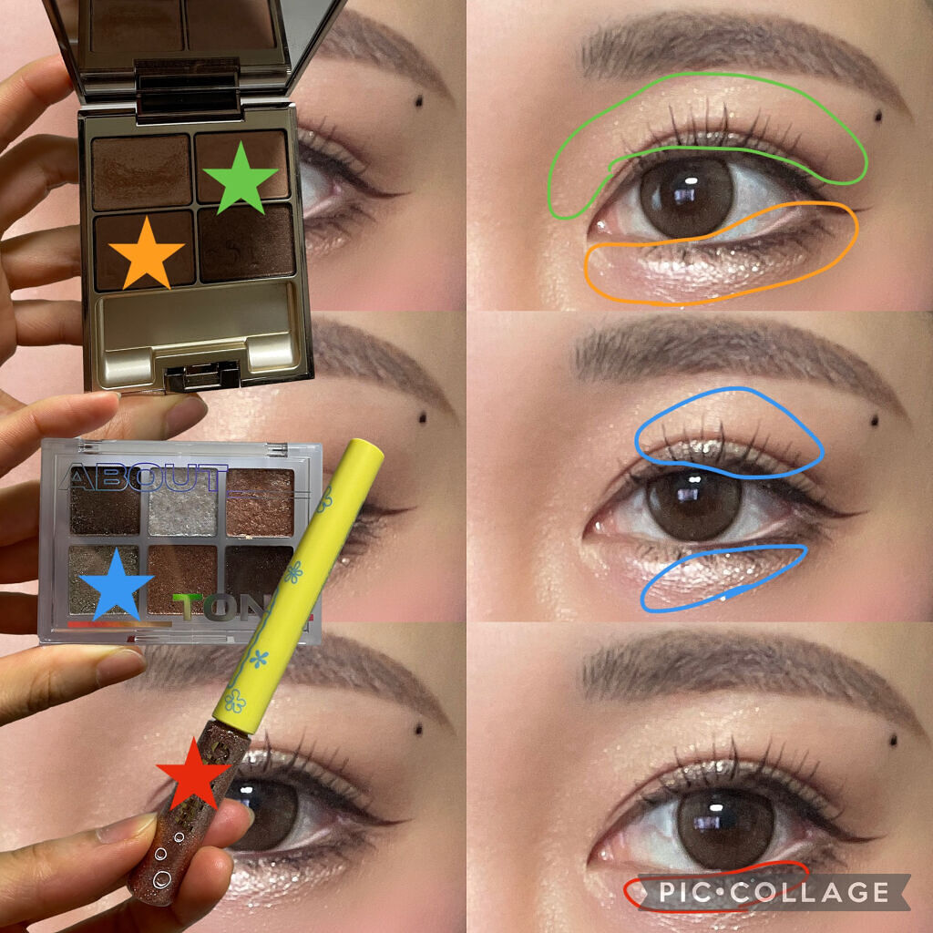 グリッター イルミネーションライナー R/CipiCipi/リキッドアイライナーを使ったクチコミ（3枚目）