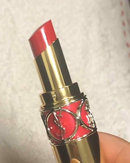 ルージュ ヴォリュプテ シャイン/YVES SAINT LAURENT BEAUTE/口紅を使ったクチコミ(2枚目)