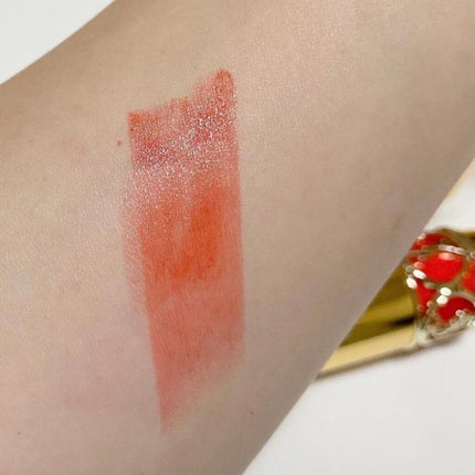 ルージュ ヴォリュプテ シャイン/YVES SAINT LAURENT BEAUTE/口紅を使ったクチコミ(4枚目)