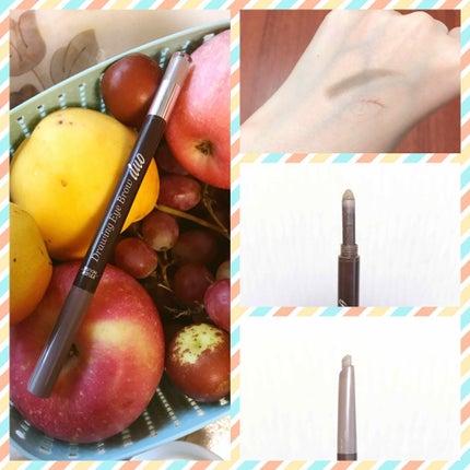 ETUDE ドローイングアイブロウデュオのクチコミ「とても使いやすい❤️
ほぼ毎日使ってる、
太め楕円型ペンシル描きやすいし、
後ろパウダーの発.....」(1枚目)