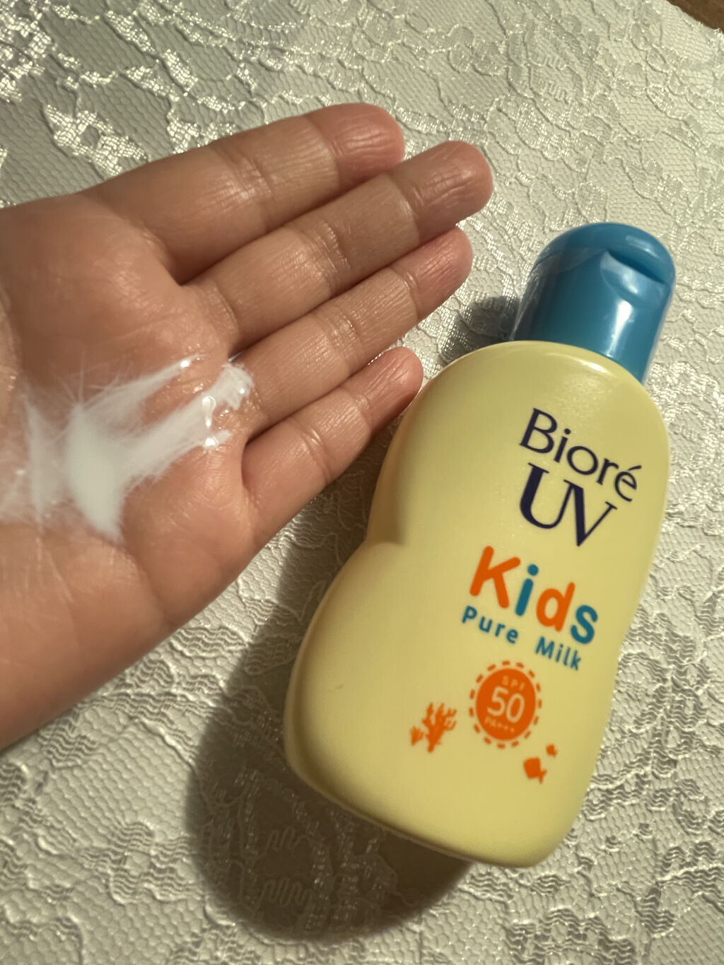 ビオレUV キッズピュアミルク/ビオレ/日焼け止めミルクを使ったクチコミ（1枚目）