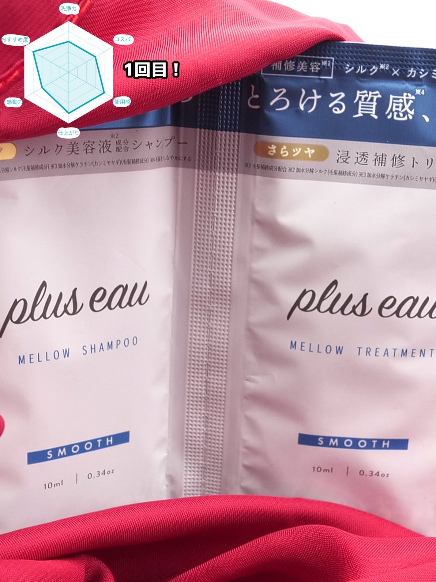 メロウシャンプー/メロウトリートメント/plus eau/市販シャンプーを使ったクチコミ(1枚目)