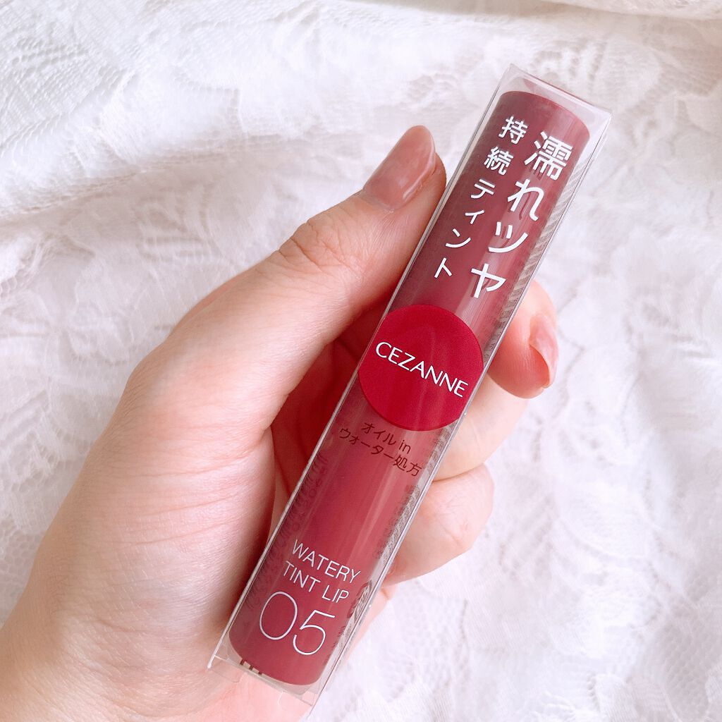 ウォータリーティントリップ 05 プラムレッド/CEZANNE/リップティントを使ったクチコミ（2枚目）