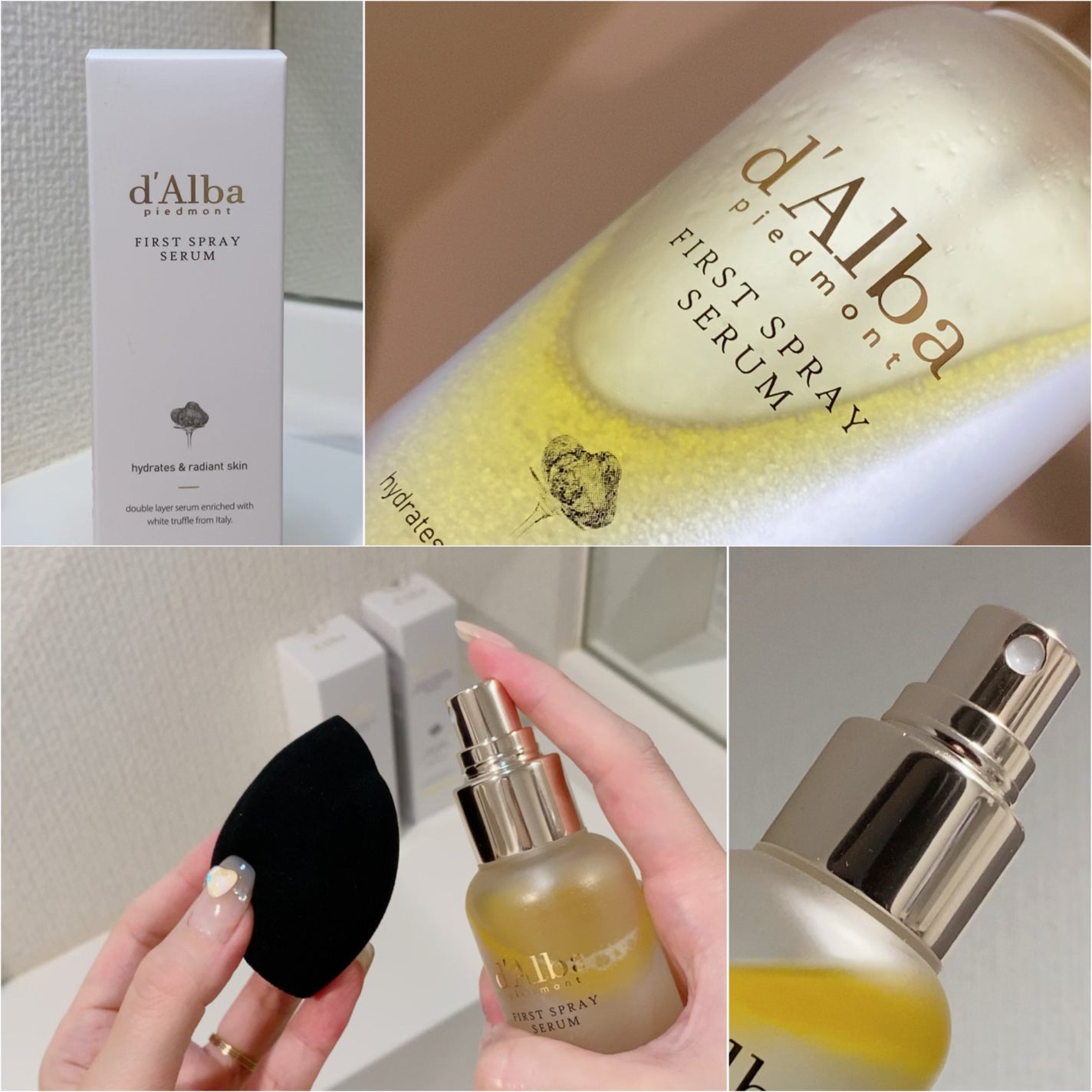 ダルバ ホワイトトリュフファーストスプレーセラム/ダルバ/ミスト状化粧水を使ったクチコミ(5枚目)