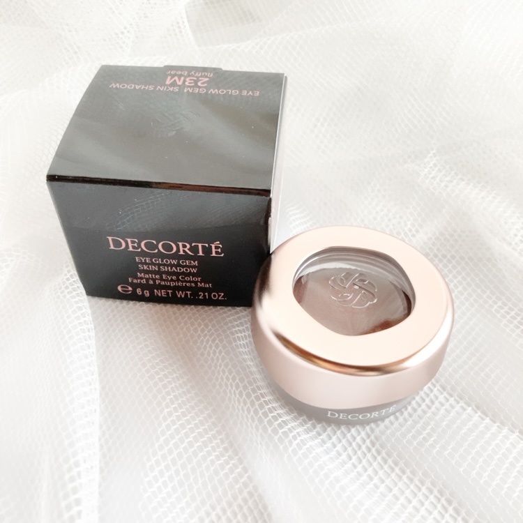 アイグロウジェム スキンシャドウ 23M fluffy bear/DECORTÉ/ジェル・クリームアイシャドウを使ったクチコミ（1枚目）