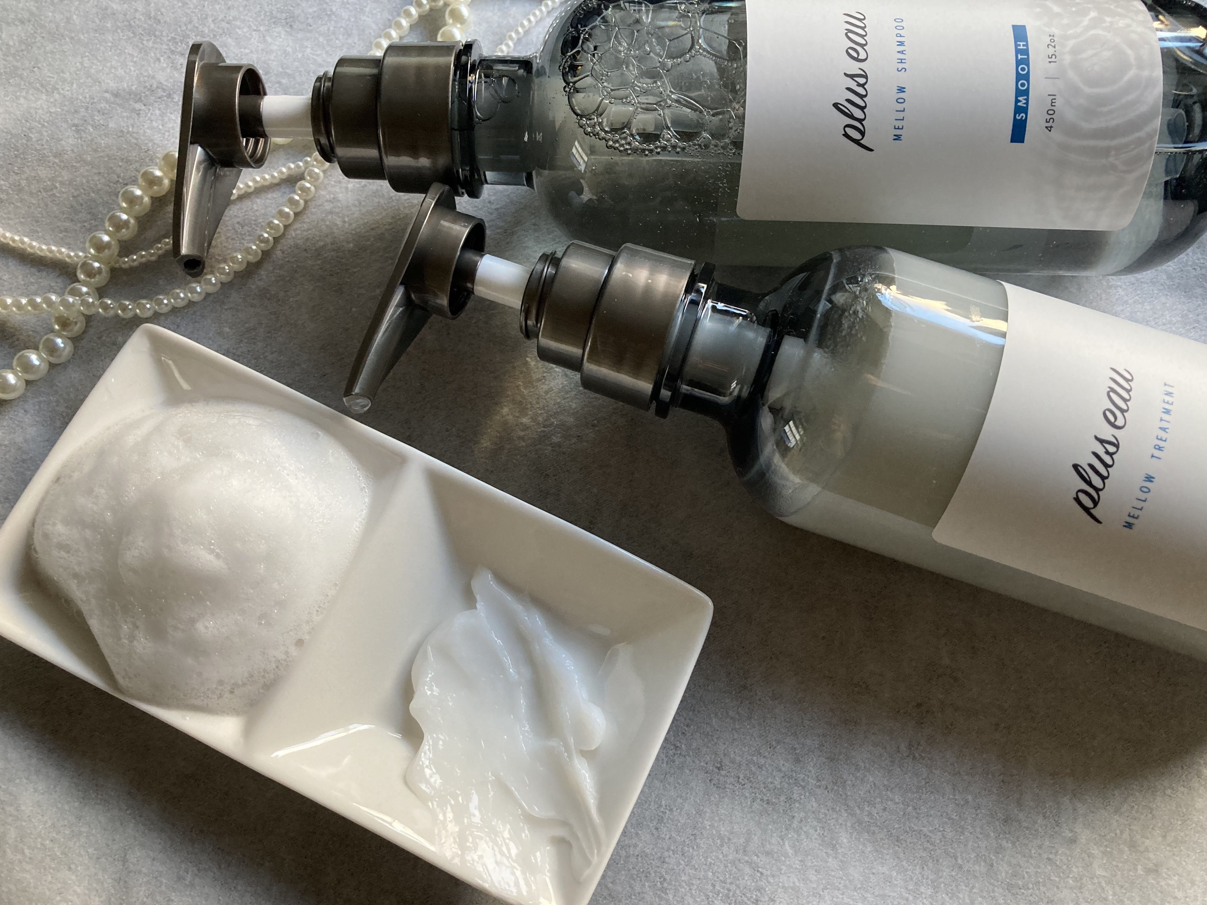 メロウシャンプー/メロウトリートメント/plus eau/市販シャンプーを使ったクチコミ（3枚目）