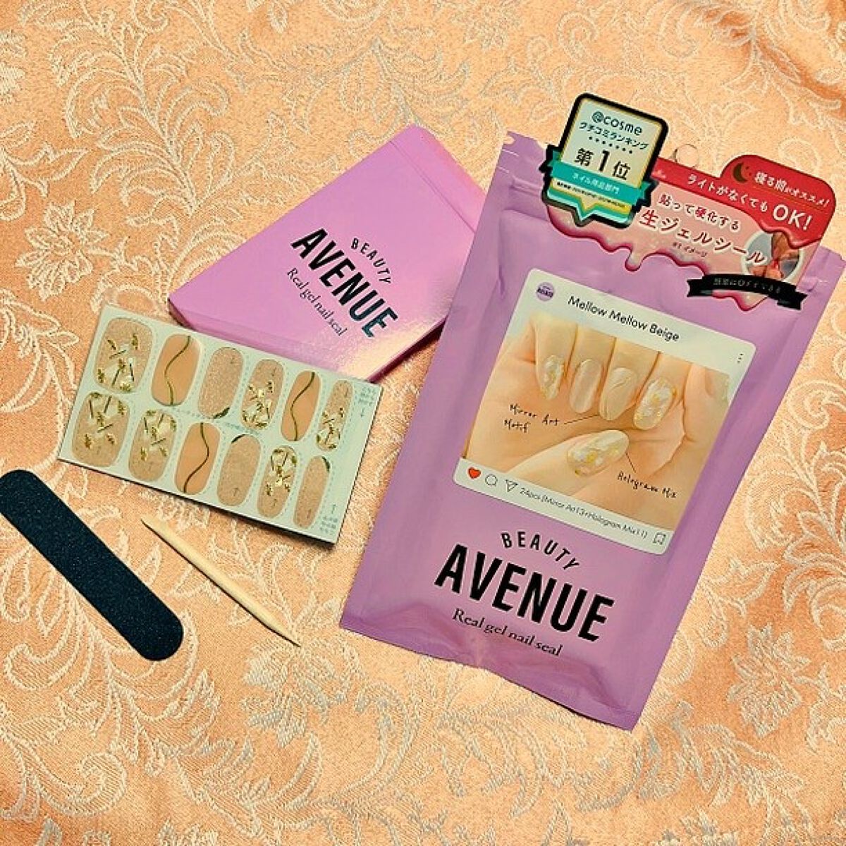 リアルジェルネイルシール/BEAUTY AVENUE/ネイルシールを使ったクチコミ(2枚目)