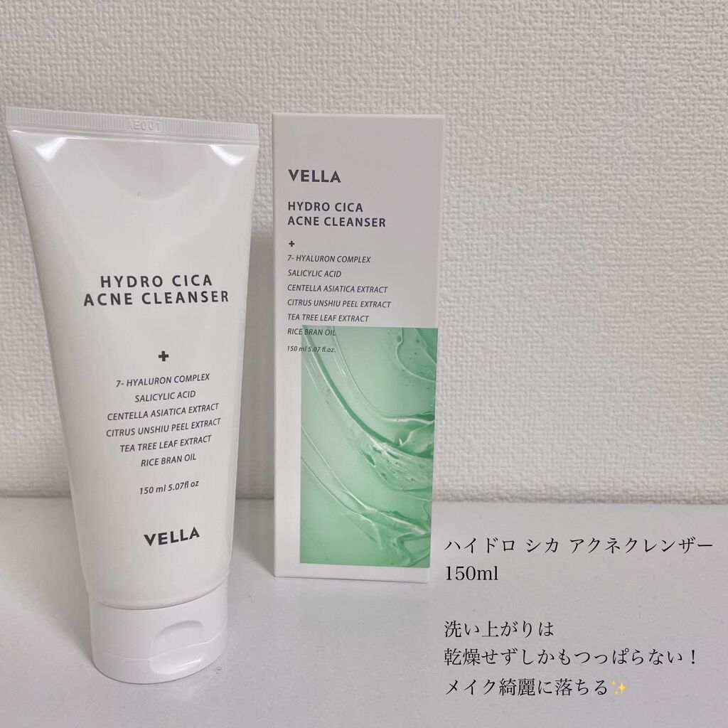 ハイドロシカアクネクレンザー/VELLA/泡洗顔を使ったクチコミ（2枚目）