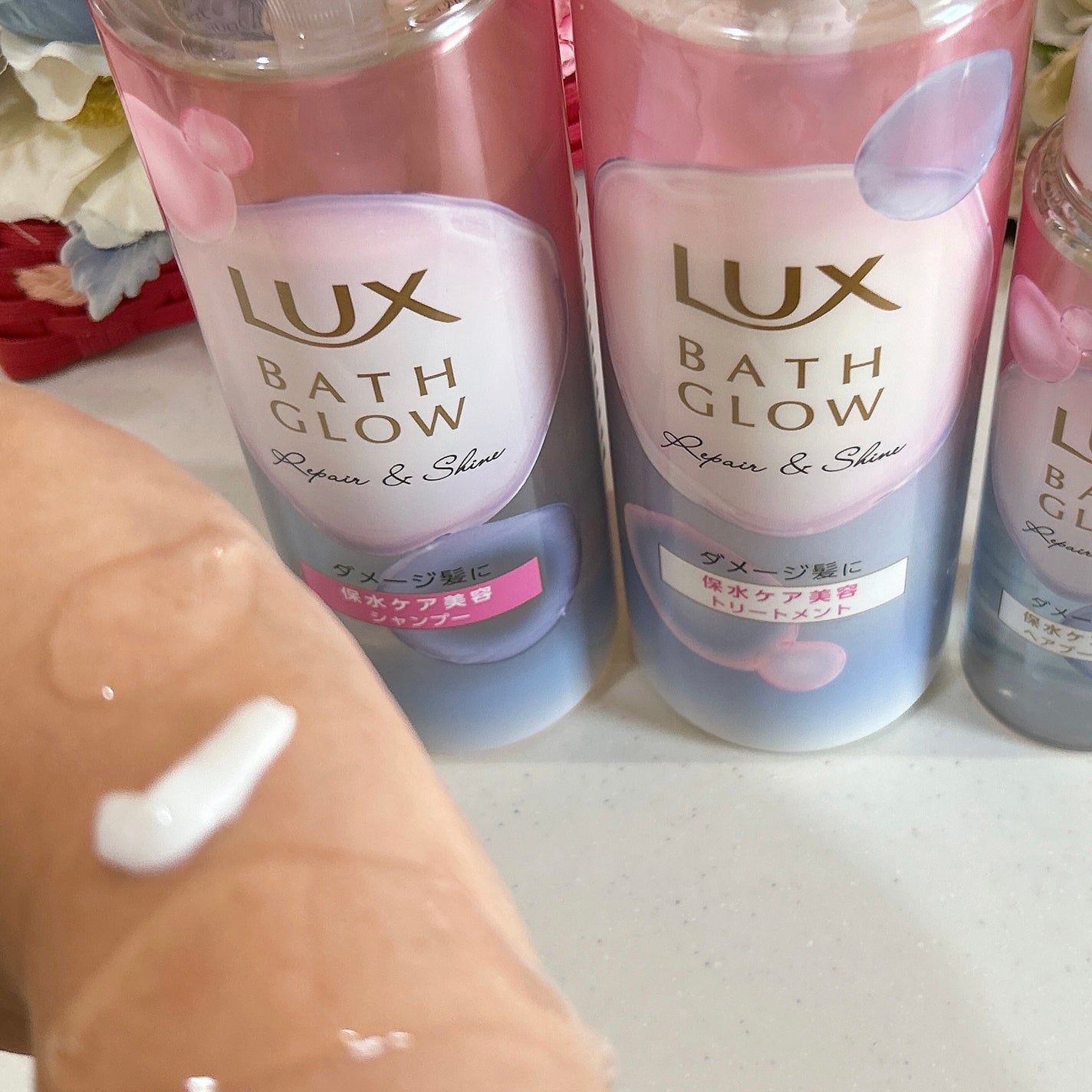 バスグロウ リペア&シャイン シャンプー/トリートメント/LUX/シャンプー・コンディショナーを使ったクチコミ(2枚目)