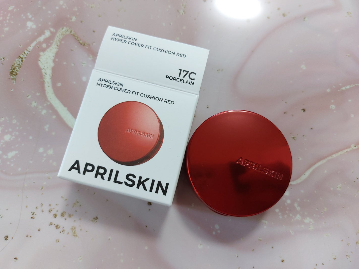 ハイパーカバーフィットクッション red/APRILSKIN/クッションファンデーションを使ったクチコミ(5枚目)