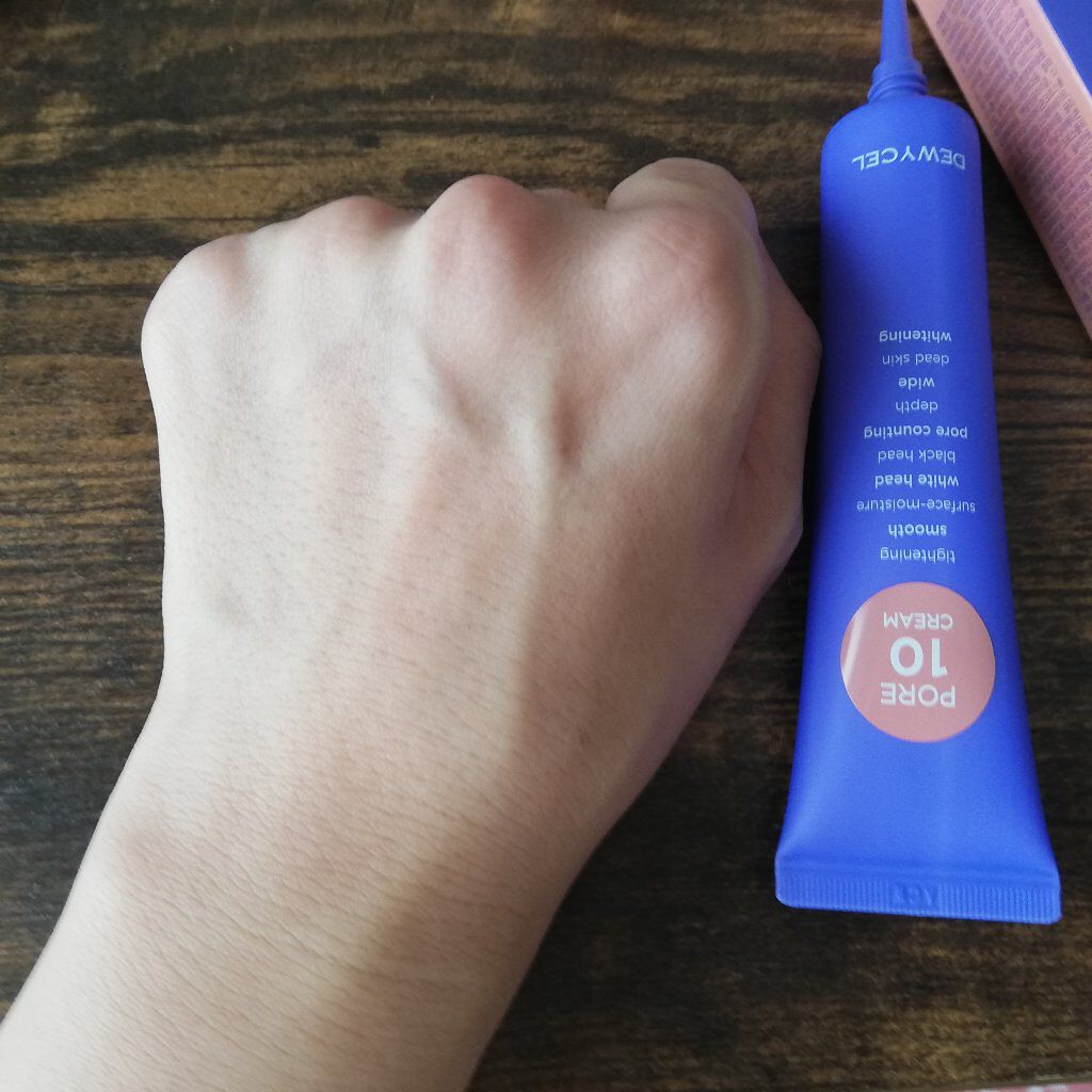 ポアーテンクリーム/DEWYCEL/化粧下地を使ったクチコミ（3枚目）