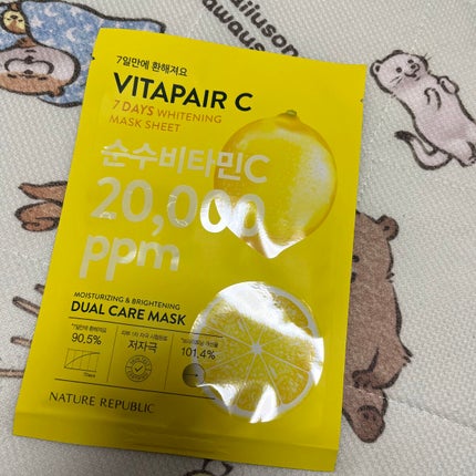 ビタペアC 7DAYS ホワイトニングマスクシート/ネイチャーリパブリック/シートマスク・パックを使ったクチコミ(1枚目)