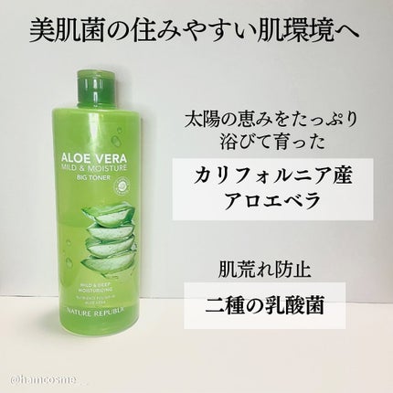 マイルド&モイスチャー アロエビッグトナー/ネイチャーリパブリック/化粧水を使ったクチコミ(3枚目)