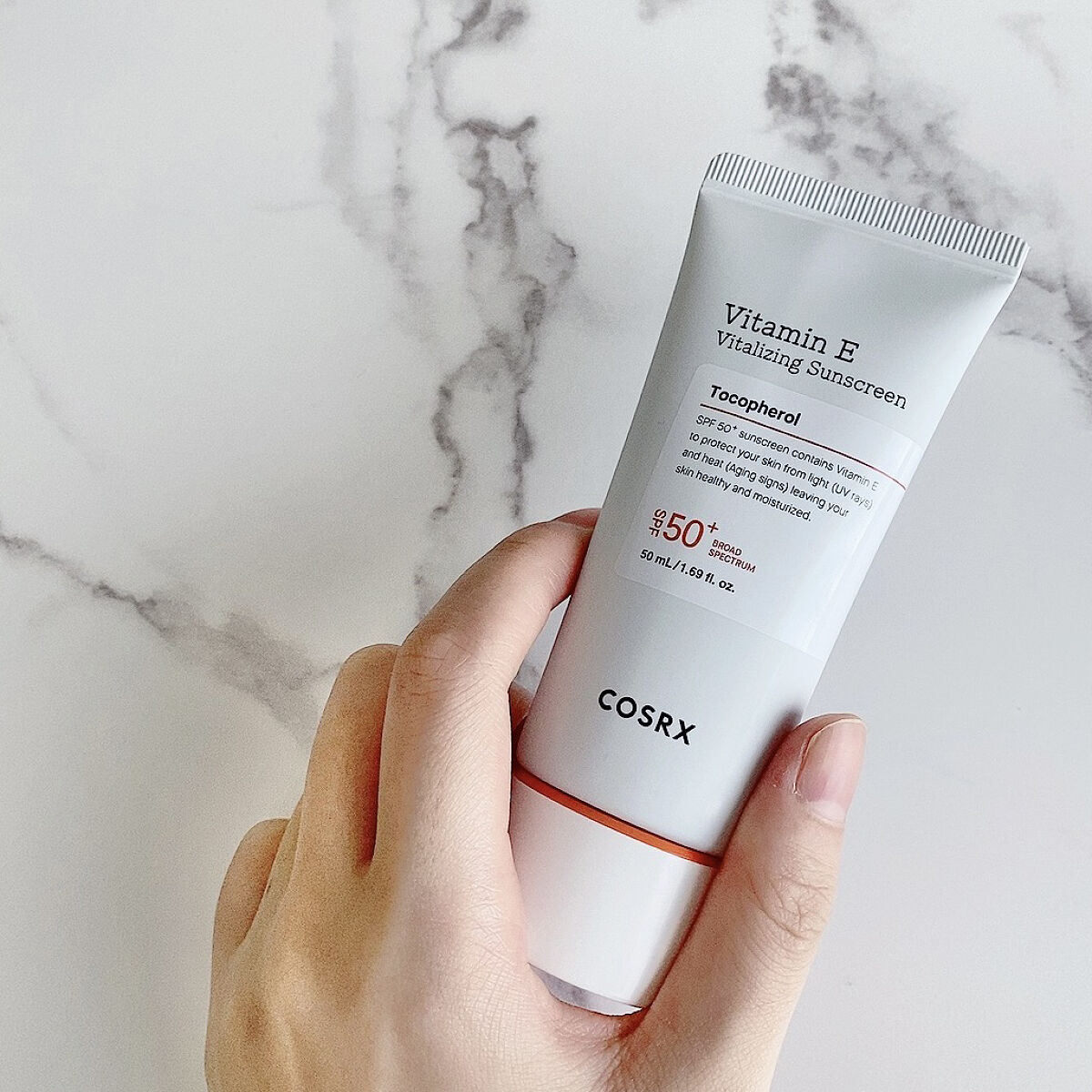 ビタミンEバイタライジングUVクリーム　SFP50＋/COSRX/日焼け止めクリームを使ったクチコミ（1枚目）