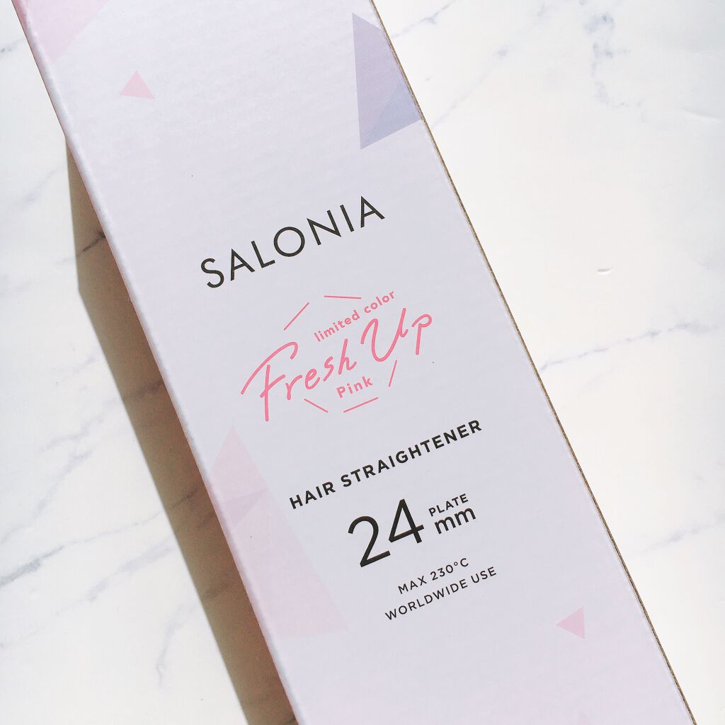 ストレートヘアアイロン ヌーディーピンク/SALONIA/ストレートアイロンを使ったクチコミ（2枚目）