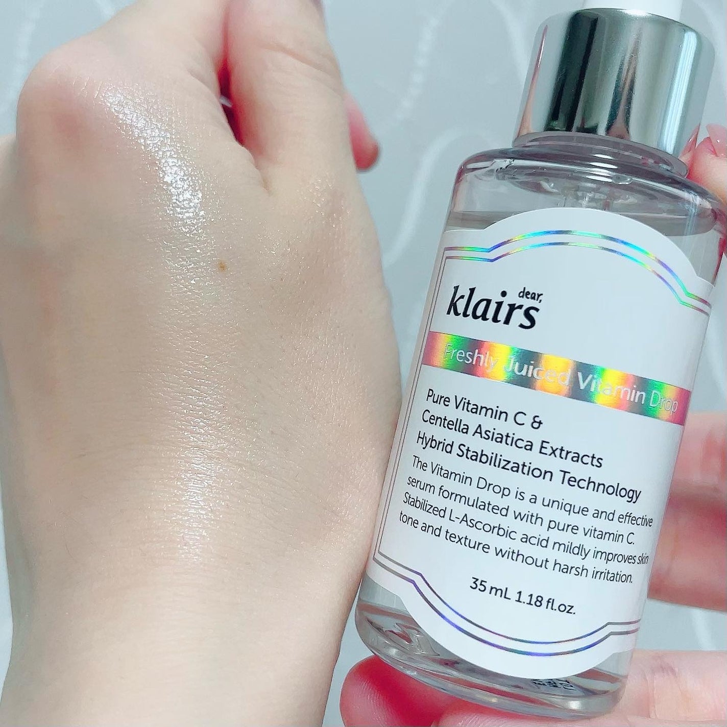 フレッシュリージュースドビタミンドロップ(35ml)/Klairs/美容液を使ったクチコミ(4枚目)