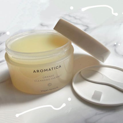 オレンジクレンジングシャーベット/AROMATICA/クレンジングバームを使ったクチコミ(5枚目)