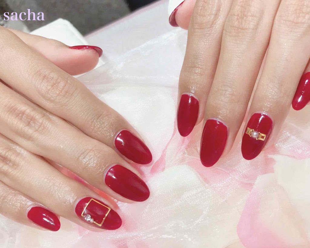 sacha🐰 on LIPS 「💅シンプル秋ネイル✨💅初めてハッシュタグイベントに参加いたしま..」(1枚目)