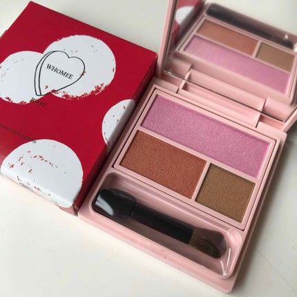 フーミー アイシャドウパレット sunset pink/WHOMEE/アイシャドウパレットを使ったクチコミ(2枚目)