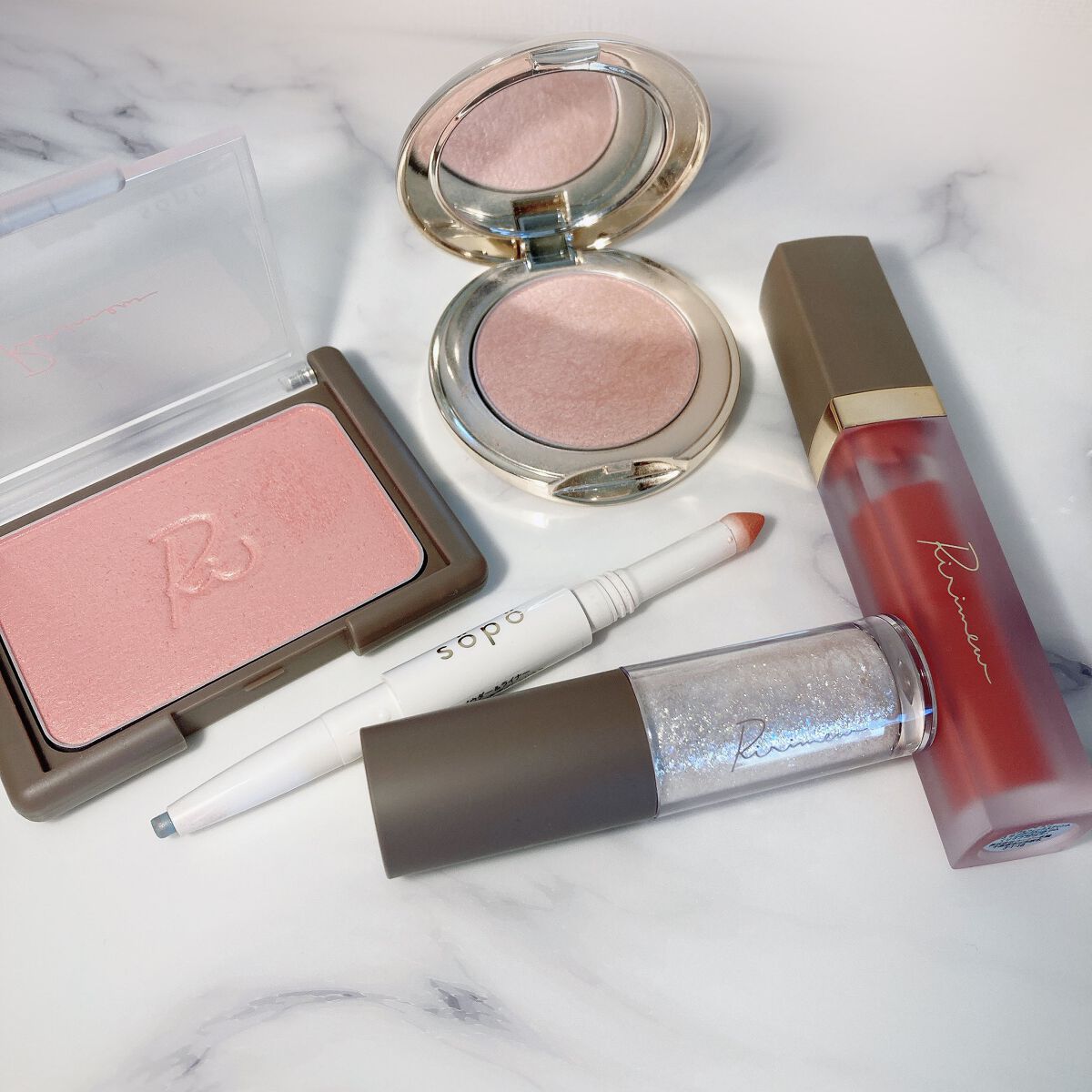 パウダー&ライナー 07 ピーチラムネ/sopo/スティックアイシャドウを使ったクチコミ（2枚目）