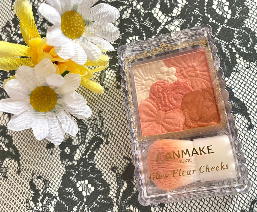 マットフルールチークス/キャンメイク/パウダーチークを使ったクチコミ(3枚目)