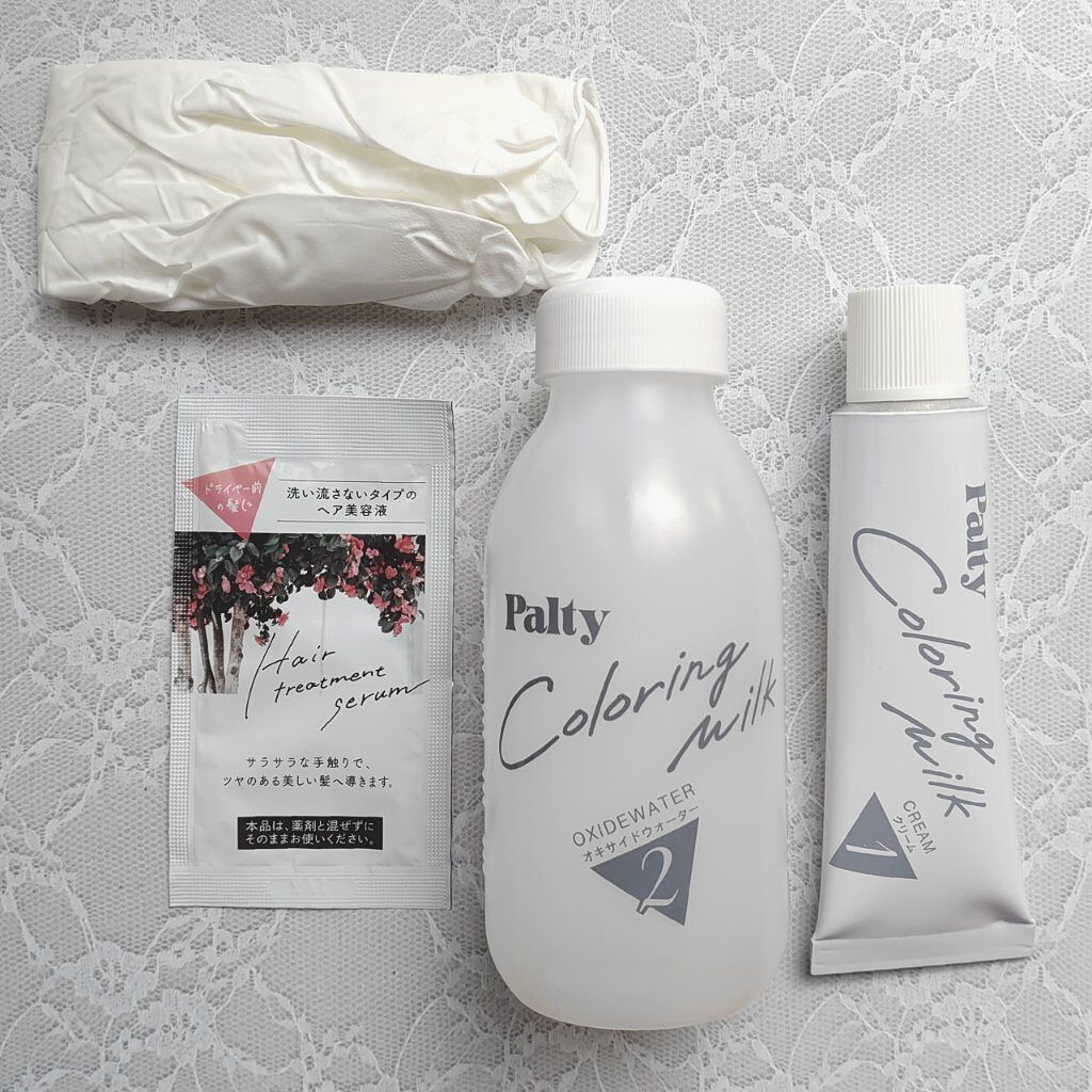 カラーリングミルク【旧】/パルティ/ヘアカラーを使ったクチコミ（2枚目）