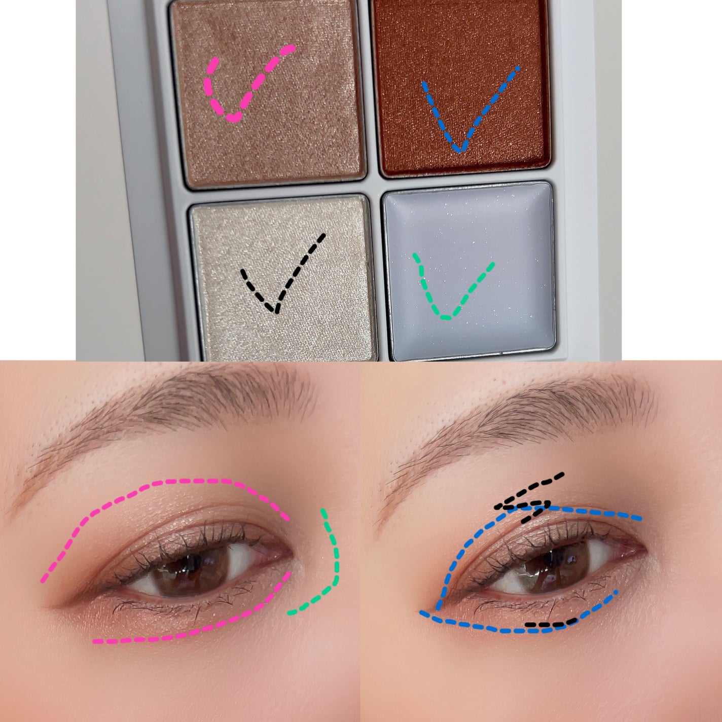 THE アイパレR/b idol/アイシャドウパレットを使ったクチコミ(5枚目)