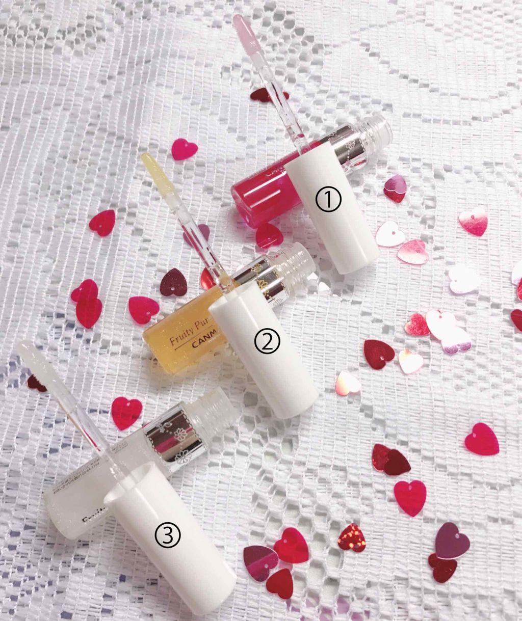 フルーティーピュアオイルリップ/キャンメイク/リップグロスを使ったクチコミ(2枚目)