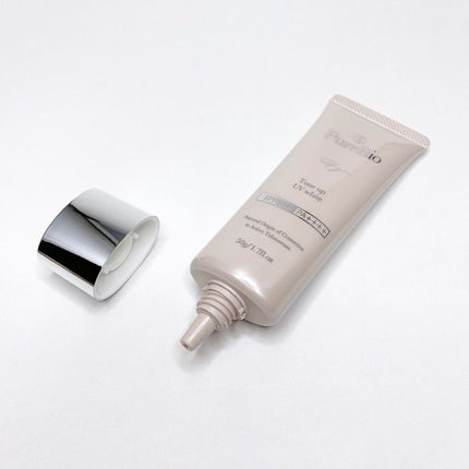 トーンアップUVホワイト/ピュールビオ/日焼け止めクリームを使ったクチコミ(2枚目)