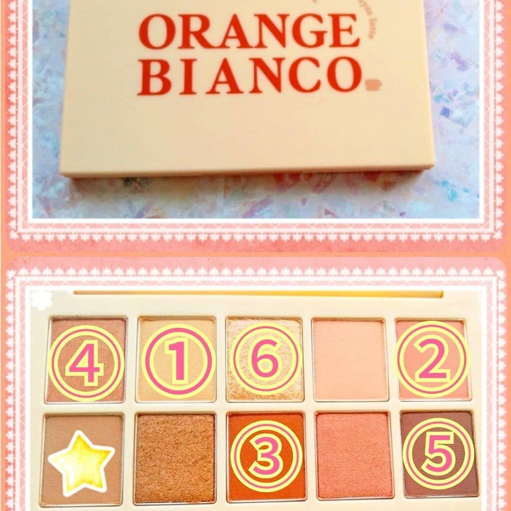 プレイカラーアイズ オレンジビアンコ/ETUDE/アイシャドウパレットを使ったクチコミ（3枚目）