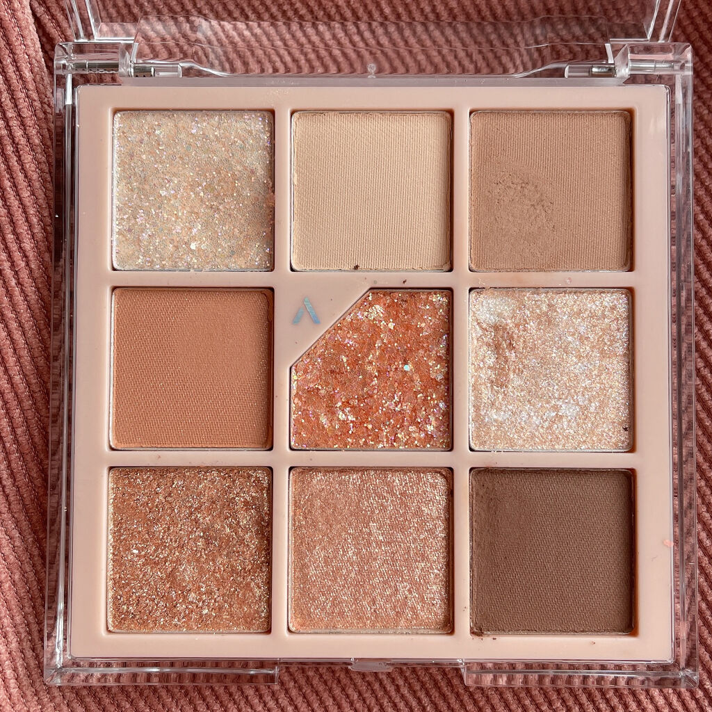 グリッターペディアアイパレット N°2オールオブブラウン/unleashia/アイシャドウパレットを使ったクチコミ（2枚目）