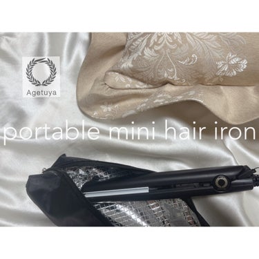 ローネジャパン アゲツヤポータブルミニアイロンのクチコミ「Agetuya -portable mini hair iron-
 with compact.....」（2枚目）