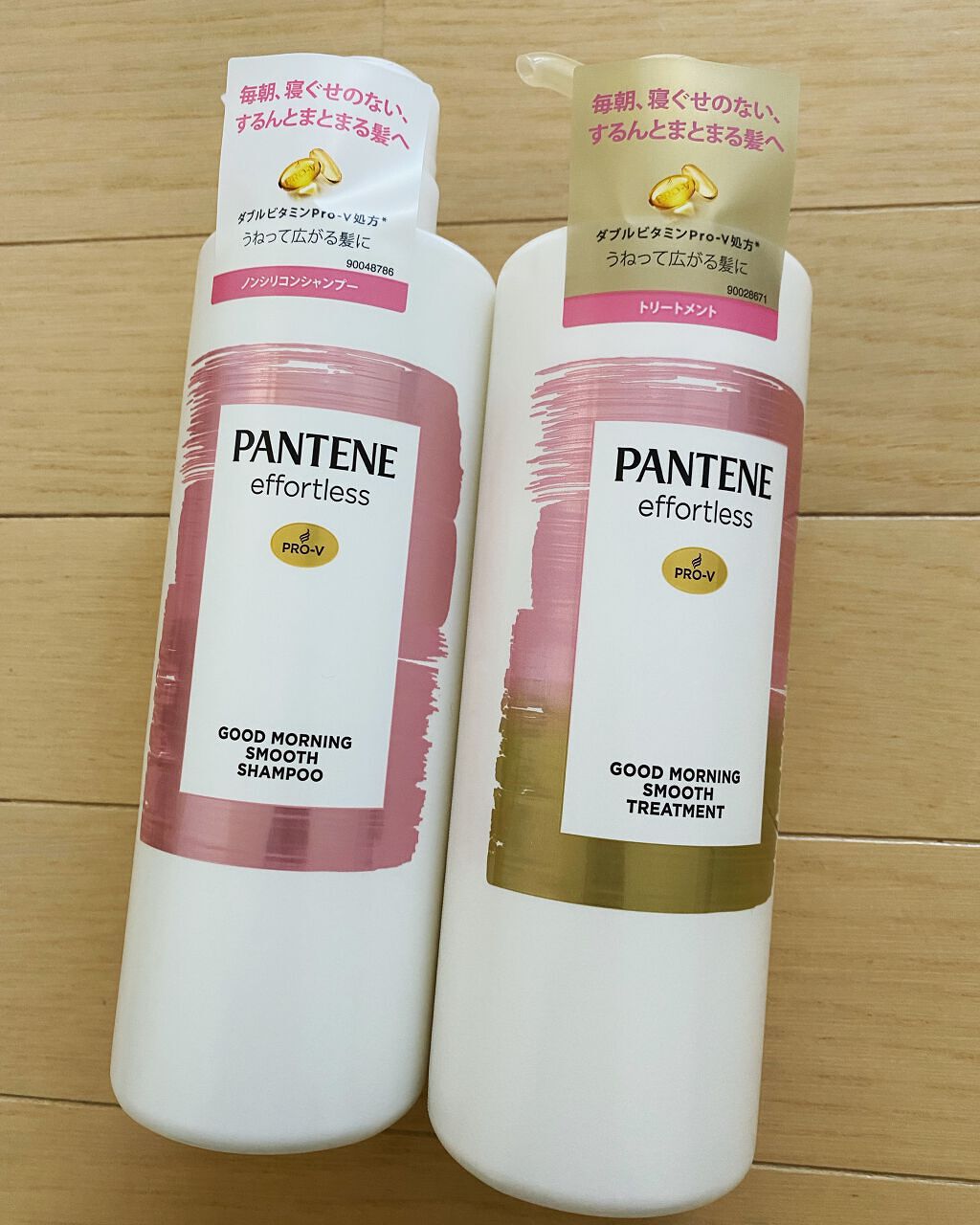 パンテーン エフォートレス グッドモーニング スムース シャンプー／トリートメント/パンテーン/市販シャンプーを使ったクチコミ（1枚目）