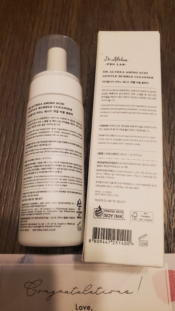 アミノ酸 ジェントル バブル クレンザー/Dr.Althea/泡洗顔を使ったクチコミ(2枚目)