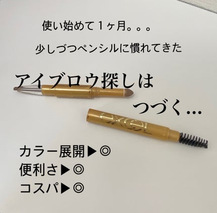 パウダー&ペンシル アイブロウEX/excel/アイブロウペンシルを使ったクチコミ(4枚目)
