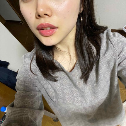 ラスティンググロスリップ/CEZANNE/口紅を使ったクチコミ(2枚目)