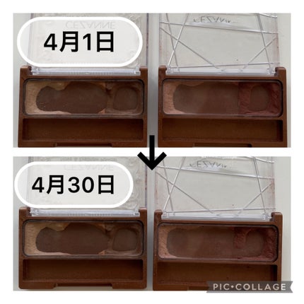 ノーズ&アイブロウパウダー/CEZANNE/パウダーアイブロウを使ったクチコミ(2枚目)