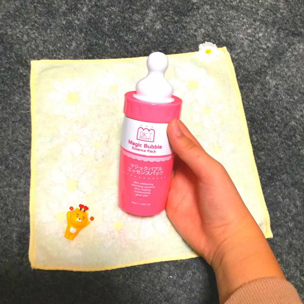 マジックバブルエッセンスパック(ピンク) /BAKER7/洗い流すパック・マスクを使ったクチコミ(1枚目)
