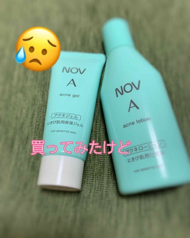 今回は買ってみたけど私には合わなかったもの達。😭
前々からNOVシリーズが気になっていたので

NOV Aアクネローション¥1200
塗った感じはさっぱり、保湿力はあまりないかな、と感じました。時間が経