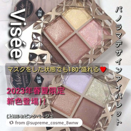 パノラマデザイン アイパレット/Visée/アイシャドウパレットを使ったクチコミ(1枚目)