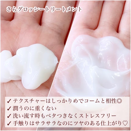 さらグロッシーシャンプー/トリートメント トリートメント本体 450ml/byTREES/市販シャンプーを使ったクチコミ(3枚目)