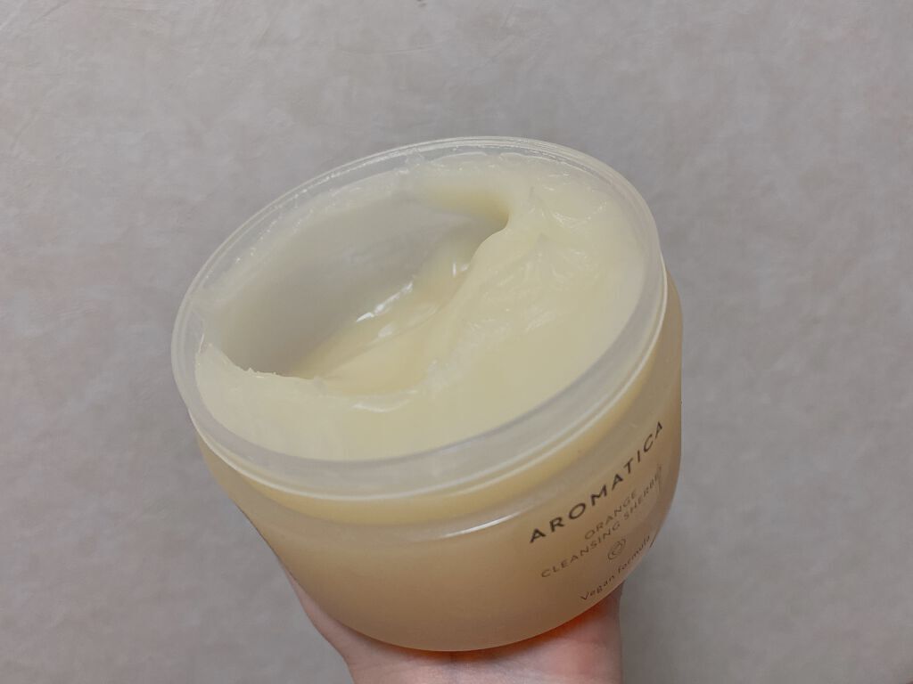 オレンジクレンジングシャーベット/AROMATICA/クレンジングバームを使ったクチコミ(2枚目)