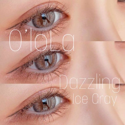 ダズリング3カラーワンデー(Dazzling 3color 1day ) アイスグレー/OLOLA/ワンデー(1DAY)カラコンを使ったクチコミ(1枚目)