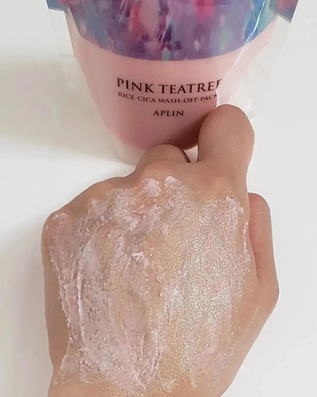 ピンクティーツリーライスシカウォッシュオフパック/APLIN/洗い流すパック・マスクを使ったクチコミ(7枚目)