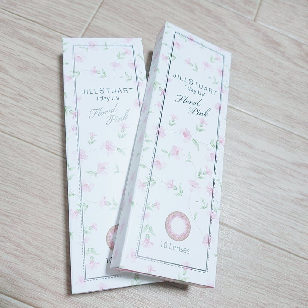 JILL STUART 1day UV フローラル ピンク/JILL STUART/ワンデー（１DAY）カラコンを使ったクチコミ（1枚目）