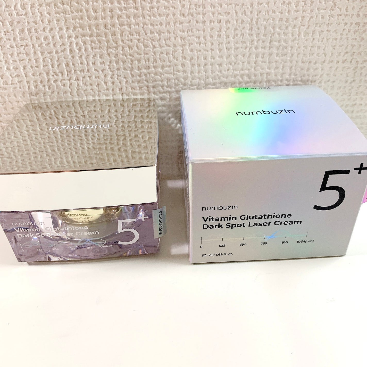 5番 白玉グルタチオンCメラゼロクリーム/numbuzin/フェイスクリームを使ったクチコミ(1枚目)