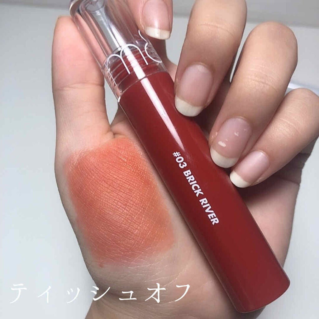 グラスティングウォーターティント/rom&nd/リップティントを使ったクチコミ(5枚目)