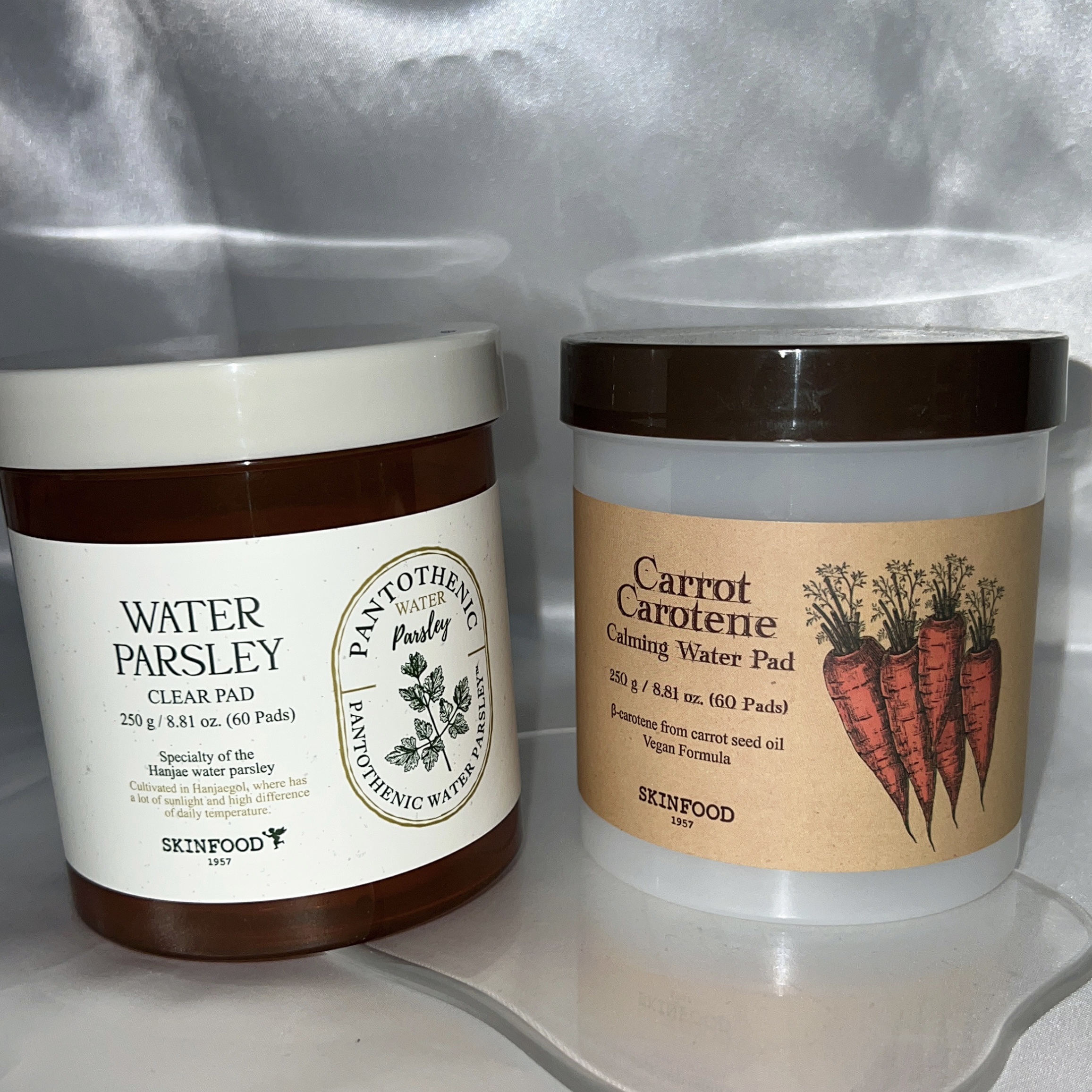 パントテン ウォーターパセリ クリアパッド/SKINFOOD/トナーパッドを使ったクチコミ（1枚目）